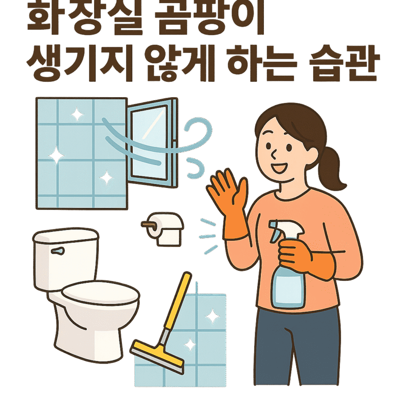 화장실 곰팡이 생기지 않게 하는 습관 3가지